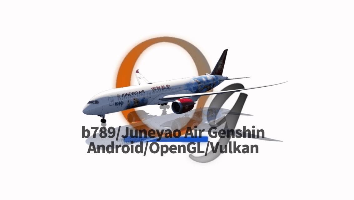 B787-9 Juneyao Air Genshin Impact